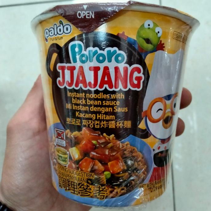 

yang dicari] Paldo Pororo Jjajang Cup Noodle 65gr/Mie Cup Instan Impor Korea