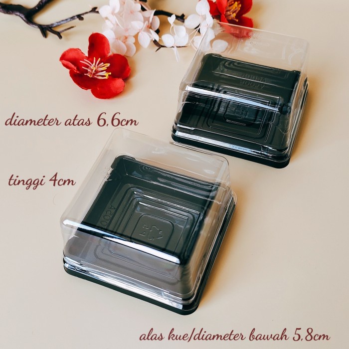Terlaris Tray Mika 75Gr + Tutup Tray Kue Bulan Tray Mooncake (50Tray + Tutup)