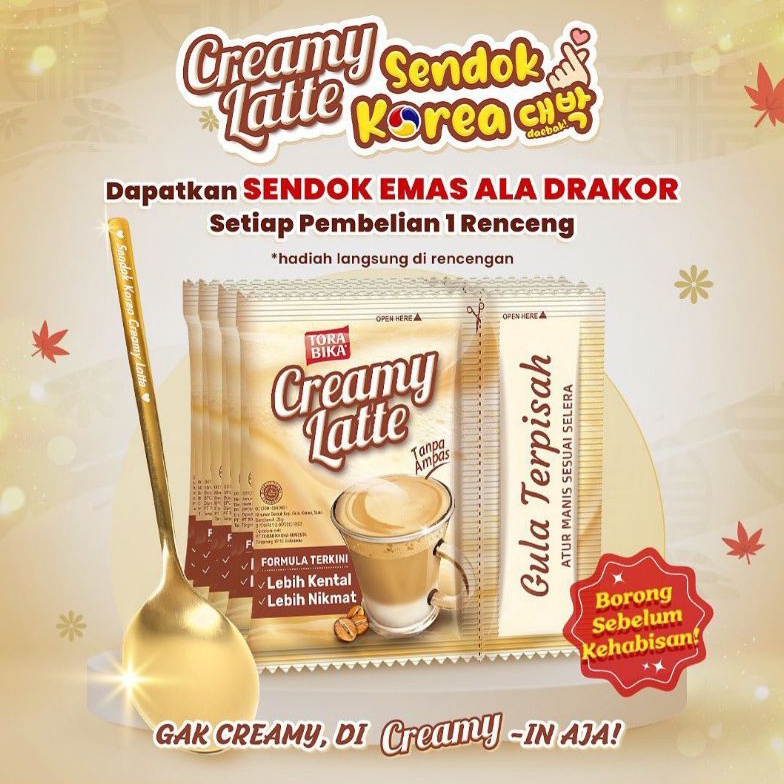

Cash Back Torabika Creamy Latte isi 10sachet Exp May 2024 NAA