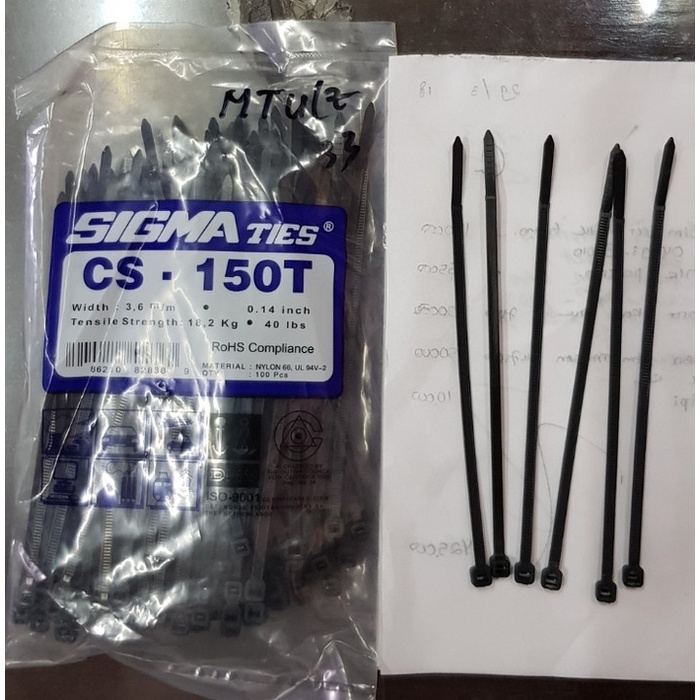 

garansi kabel tis / cable tie / kabel ties / pengikat kabel pack ukuran 15 cm viviaja8781
