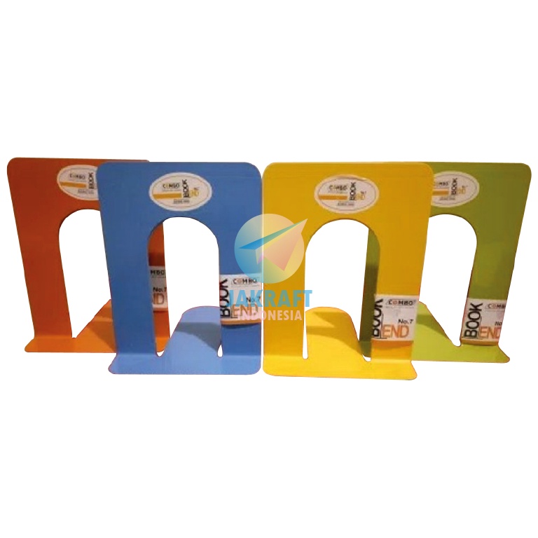 

(2 Pcs) Set Book End No.7 Stand Pembatas Penahan Buku Warna Warni Murah Tebal Kokoh Seperti LION Diskon O▔