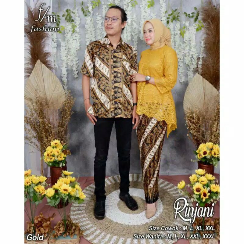 COUPLE KEBAYA RINJANI JUMBO/KEBAYA RINJANI LD130/KEMEJA BATIK