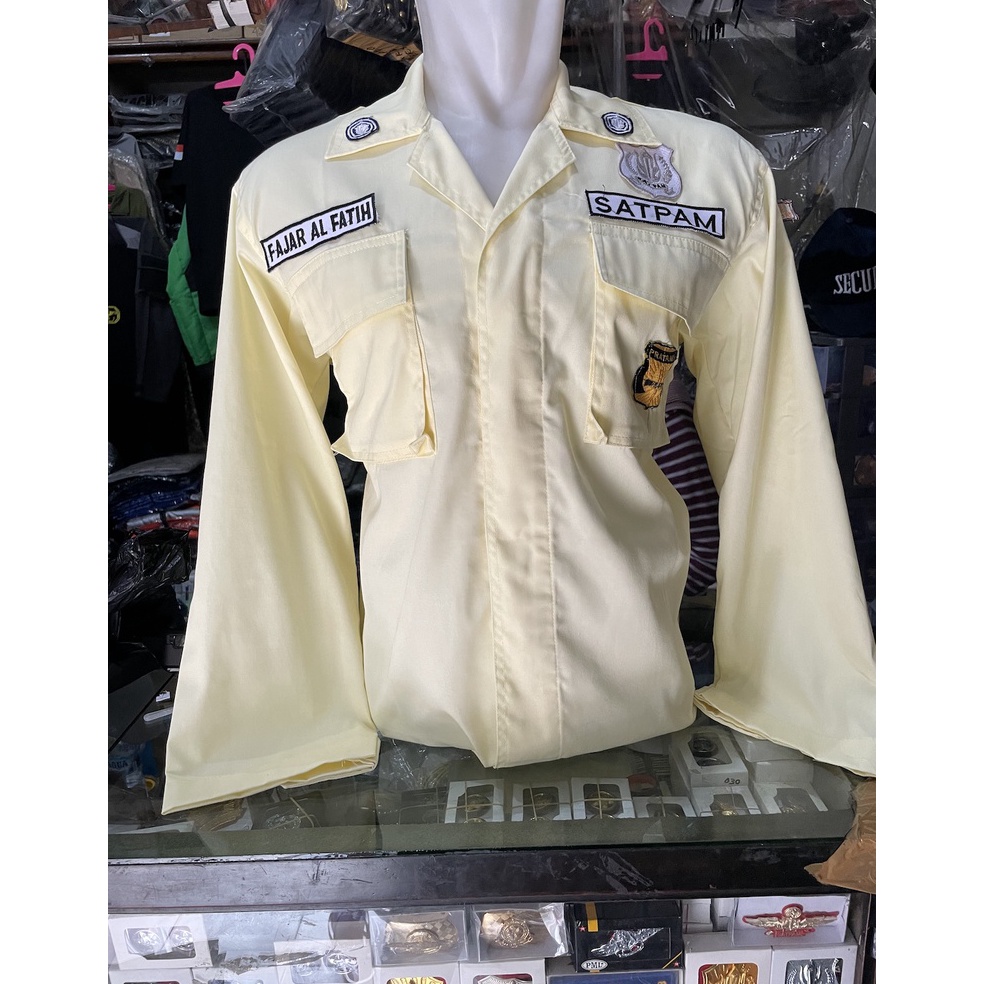 10.10 Seragam PDL Satpam Cream  | Seragam PDL Satpam Terbaru - PDL Satpam .,..,.,,,,.,