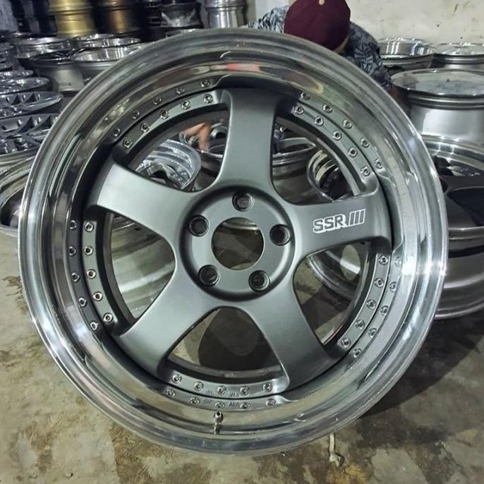 SALE Stiker velg mobil SSR SP1 versi monochrome Termurah
