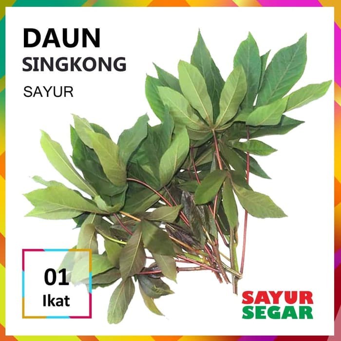 

DAUN SINGKONG SAYUR [1 Ikat, ±200g] Pos Sayur Palembang