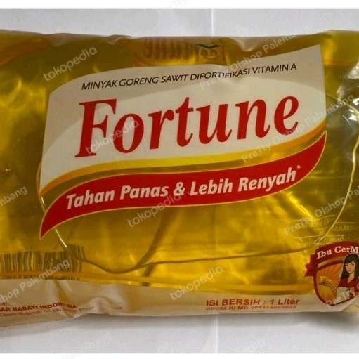 

Minyak Goreng 1 Liter Fortune Bantal - Pos Sayur Ikan Segar Palembang