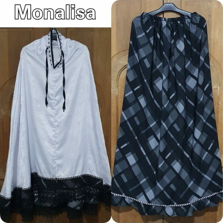 laris manis.. Mukena Santri / Mukena Mutiara Monalisa Renda Hitam Terbaru