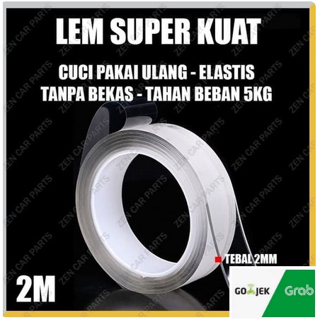 

Nano Magic Double Tape Bening Tahan Air 30Mm X 2M Acrylic Washable Top