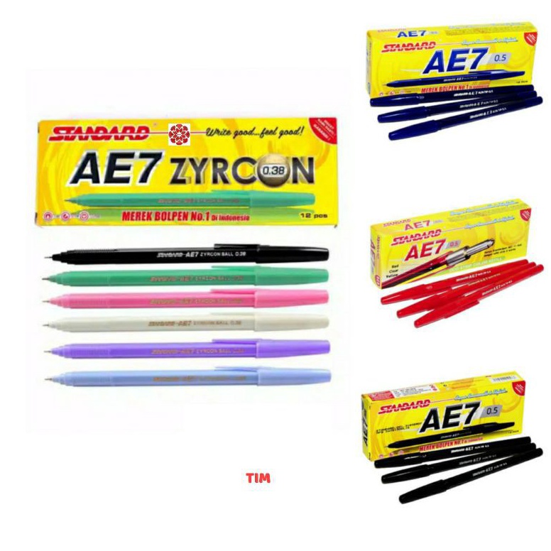 

Super Sale¯Pulpen Standard AE7 0.5mm / Zyrcon 0.38mm (1 Lusin)