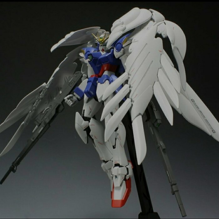 Gundam Mg 1/100 Wing Zero + Stand Base Original Bandai Bestseller