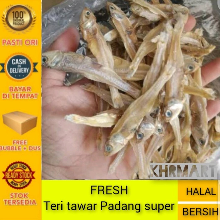 

Ikan Asin Teri Tawar Gelagah/Padang-1Kg -Khr Bestseller Daging