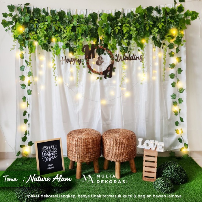Dekorasi Backdrop Lamaran Nikahan Aqiqah Background Bekdrop Paket U Bestseller Backdrop