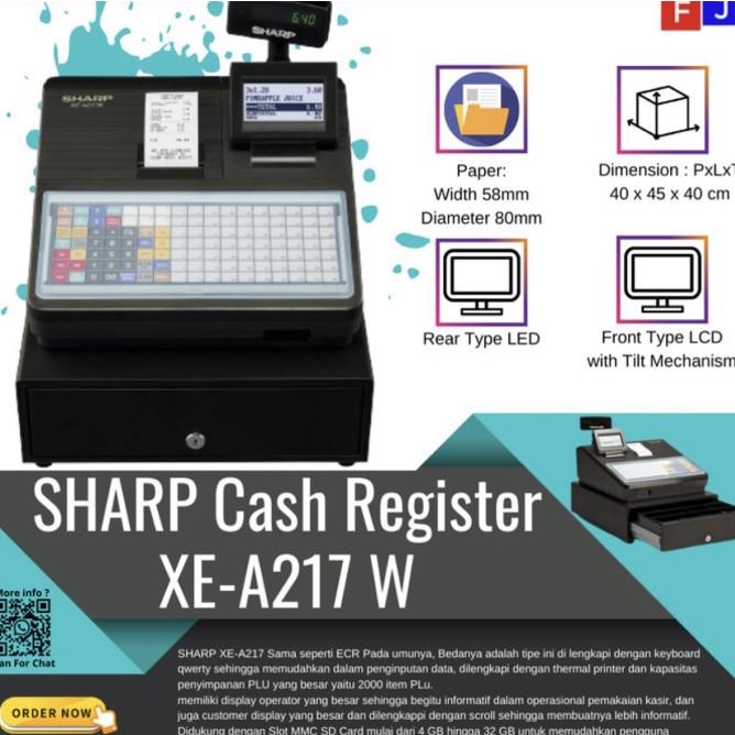 Sharp Xe 217 | Mesin Kasir Sharp | Cash Register