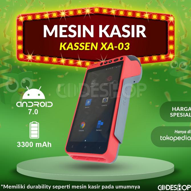 Mobile Payment Pos Kassen Xa-03 Mini Portable Mesin Kasir Android