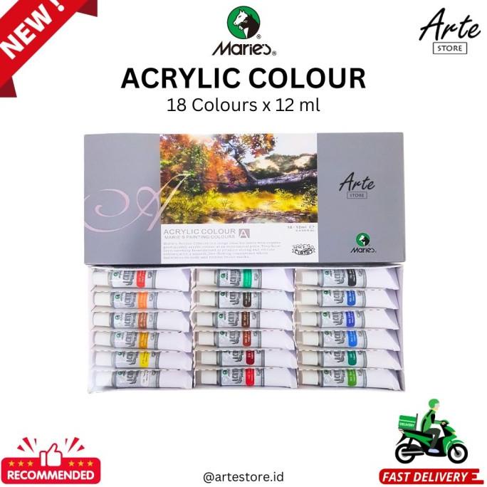 

Cat Acrylic MARIES 18 Warna