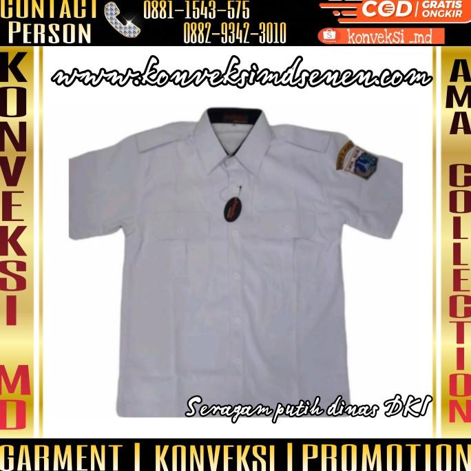 kemeja putih dinas ASN DKI/seragam putih dinas ASN DKI/kemeja putih