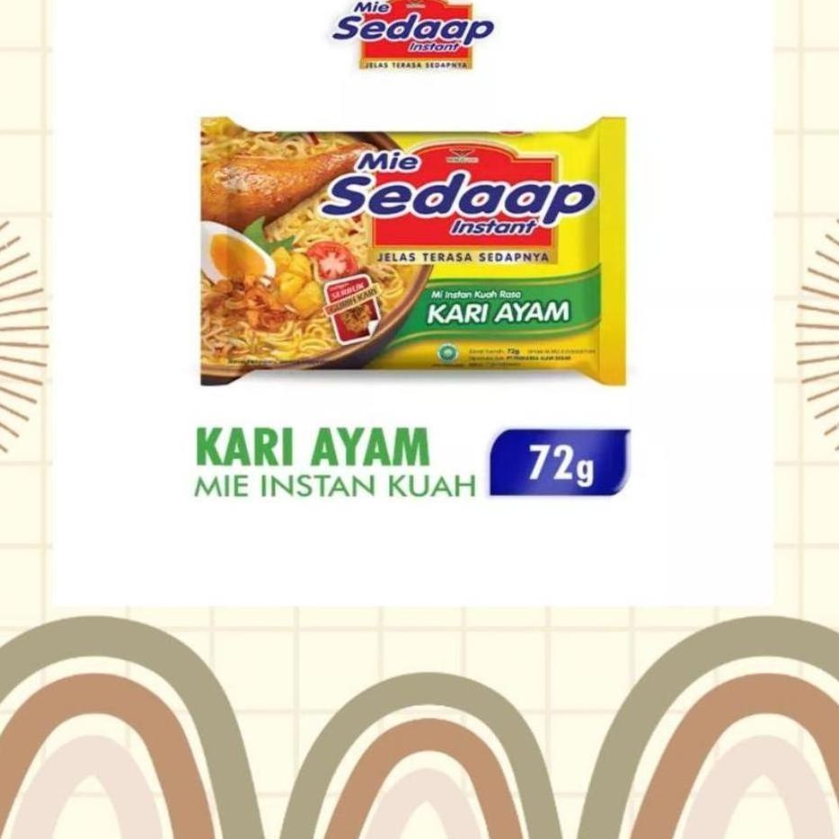 

mie sedap mie instan kuah rasa kari ayam