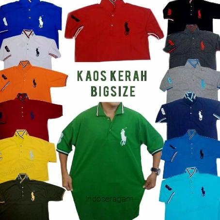 kaos bigsize pria/wanita/seragam poloshirt/kaos bordir/seragam kerja