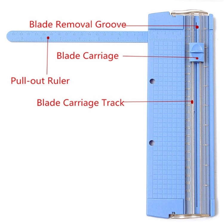 

HJK Alat Pemotong Kertas Portabel Paper Cutter Trimmer alat potong kertas A4 Scrapbooking Cutting
