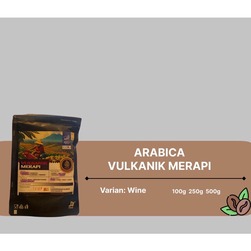 

KOPI MERAPI VULKANIK (arabica wine)