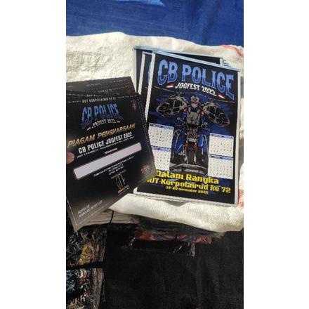 

ERA215 piagam dan kalender 2023 CB police Jogja original +++