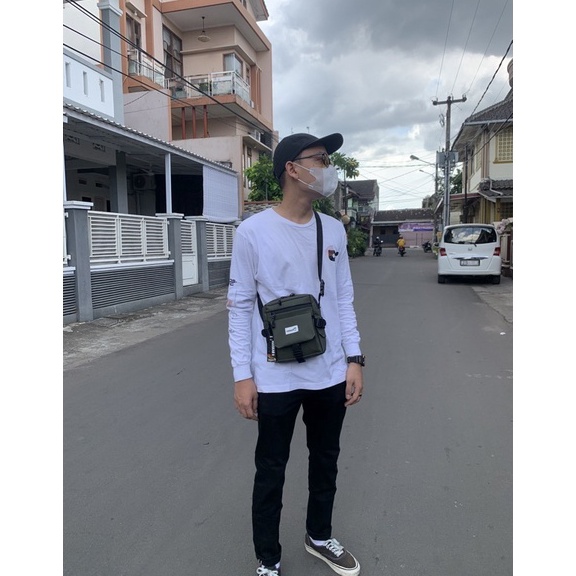 TERBARU Rosskar11 I Slim bag I tas Selempang pria anti air