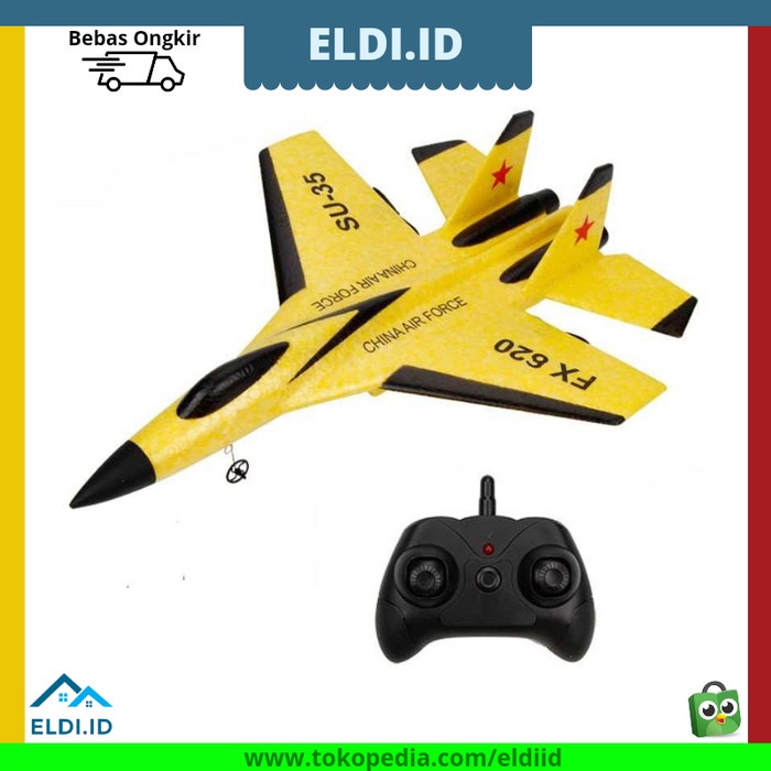 Bestseller Mainan Kapal Terbang Pesawat Rc Remote Control Glider Gabus Foam