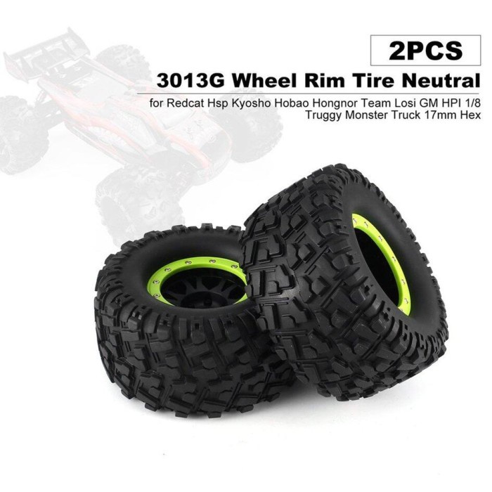 HOT SALE 2 BUAH BAN PELEK RODA UNTUK 1 8 TRUK MONSTER TRUGGY 17MM SUKU CADANG R TERLARIS