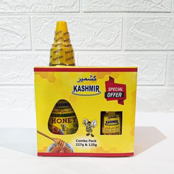 

,,,,,,,] Madu Asli Kashmir Combo Pack 227gr + 125gr Pure Natural Honey Khasmir