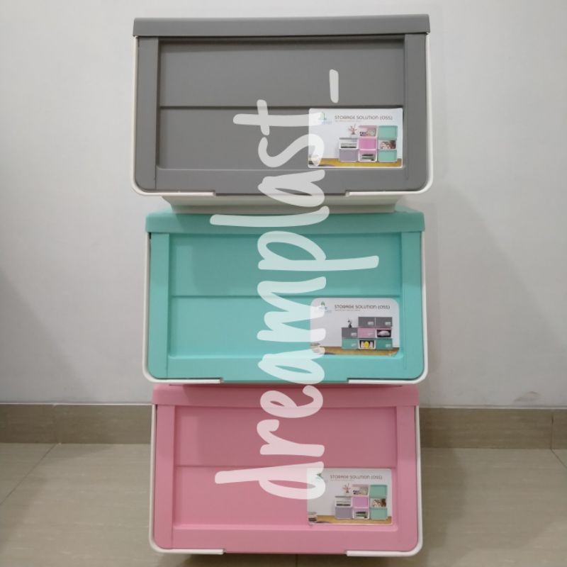 Olymplast Oss Storage Solution/Container Box/Kotak Yimpanan Serbaguna Pastel