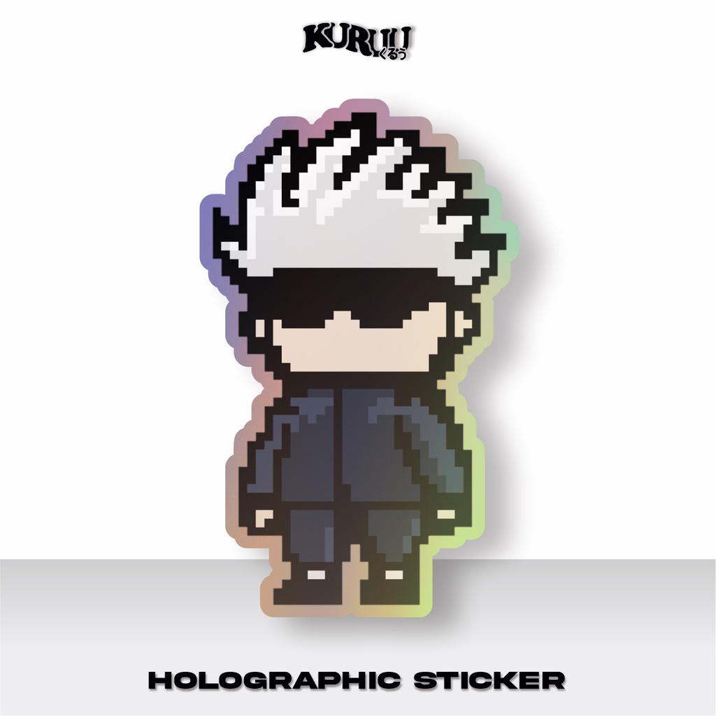 Kuruu Sticker Pixel Hologram - Gojo Satoru