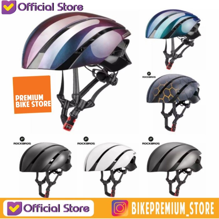 HELM SEPEDA ROCKBROS LK-1W ROADBIKE ULTRALIGHT HELMET WHITE