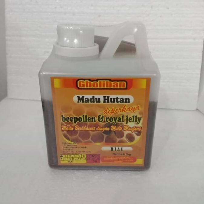 

_^_^_^] Madu Hutan RIAU GHOLIBAN 500 gr 500 gr plus Bee Pollen dan Royal Jelly