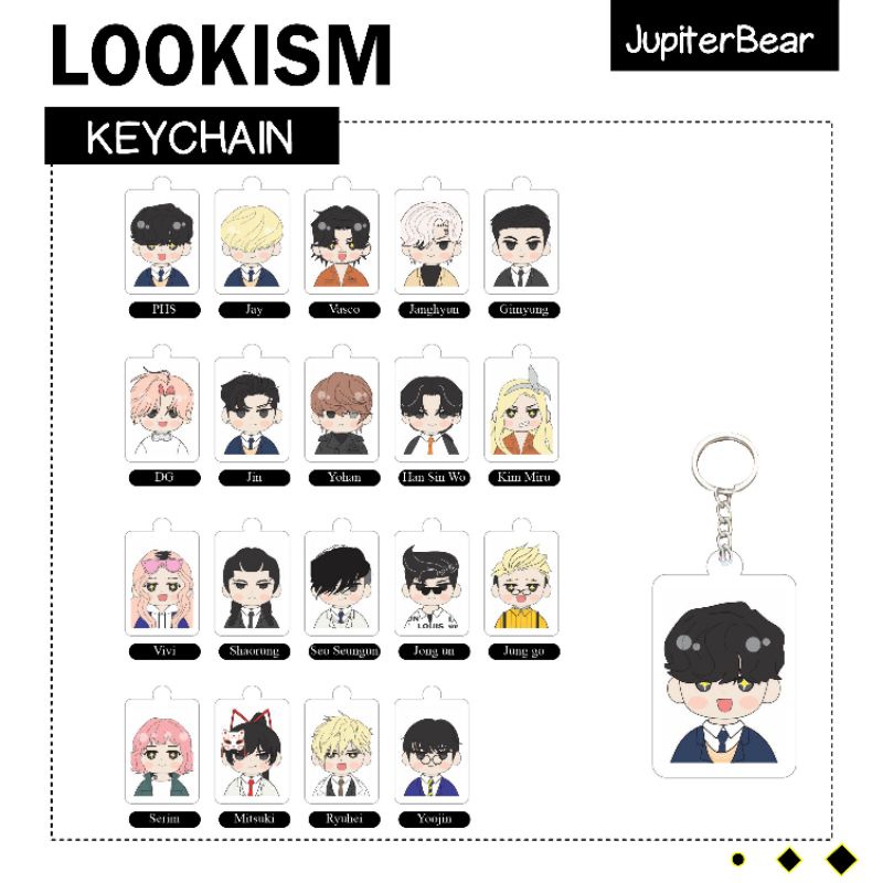 [Lookism] Keychain Gantungan Kunci Lookism by juby