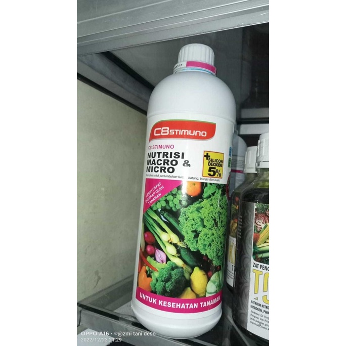 Pupuk Nutrisi LENGKAP Macro dan Micro C8 STIMUNO 1 liter HALBANERO