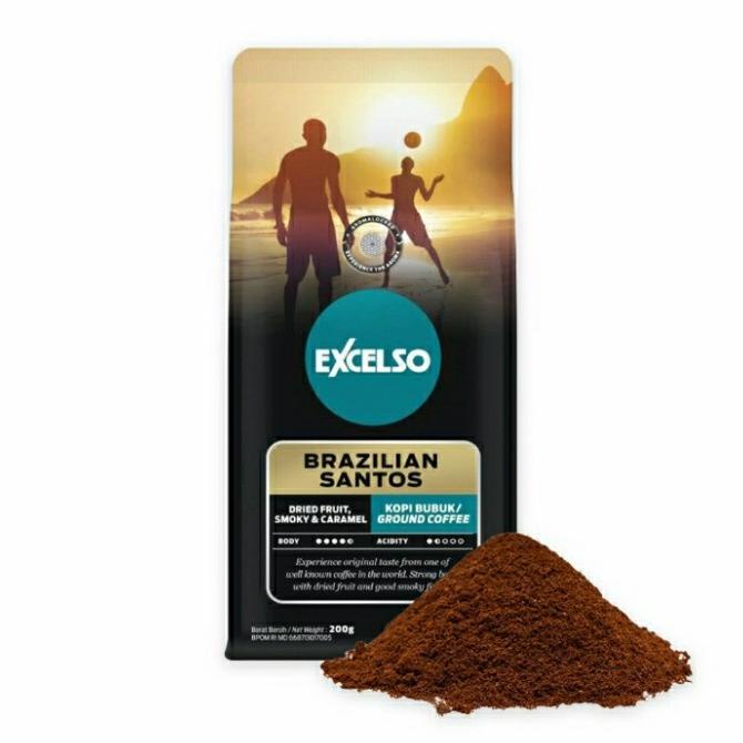 

*$*$*$*$] Coffee Excelso Brazilian Santos 200gr Bubuk