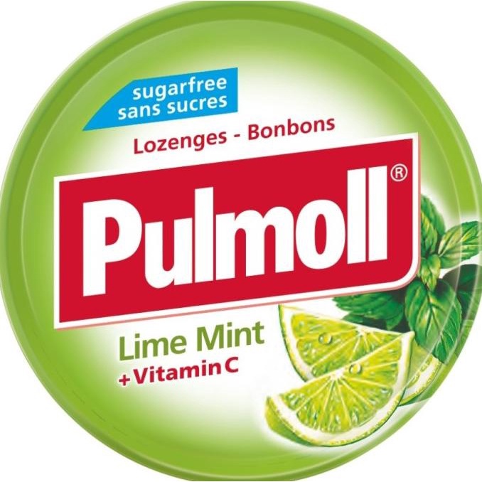 

=+=+=+] PULMOLL LIME MINT VIT C SUGARFREE 45gr permen candy bebas gula