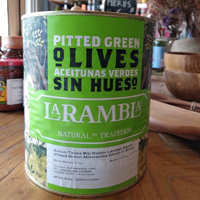 

Bettifer La Rambla Pitted Green Olives 3 Kg / Buah Zaitun Hijau