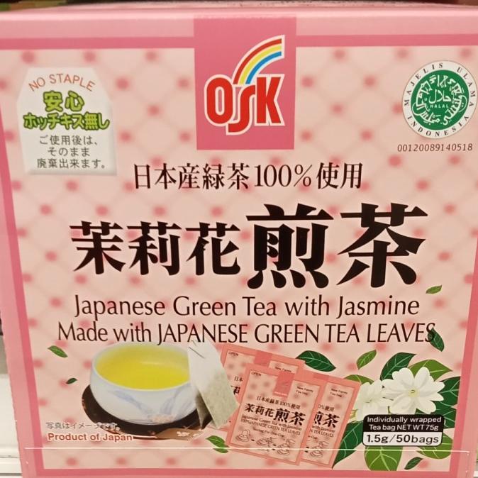 

@@@@] OSK JAPANESE GREEN TEA JASMIN 50 BAGS teh hijau rasa melati