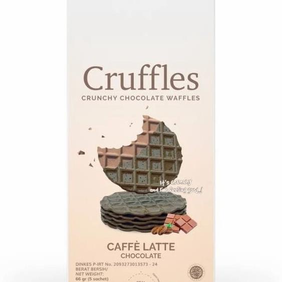 

$$$$] D'Lanier Cruffles Crunchy Chocolate Waffles Caffe Latte Chocolate 66gr