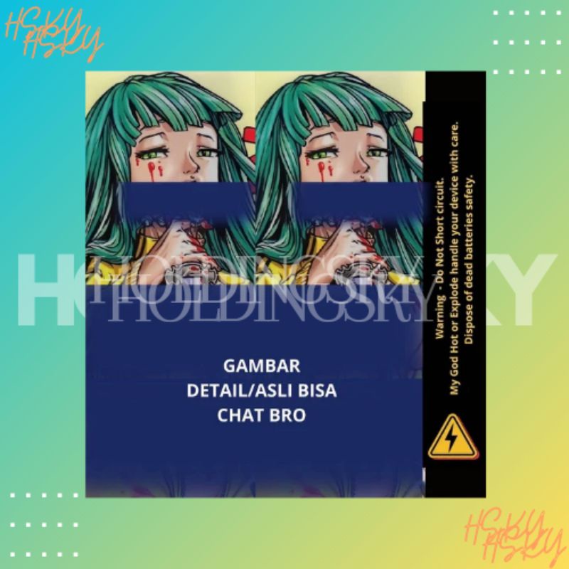 Skin Stiker Wrap Baterai 18650 Motif ODB Nakhett V2 Full Desain Untuk Melindungi Dan Mempercantik Ba