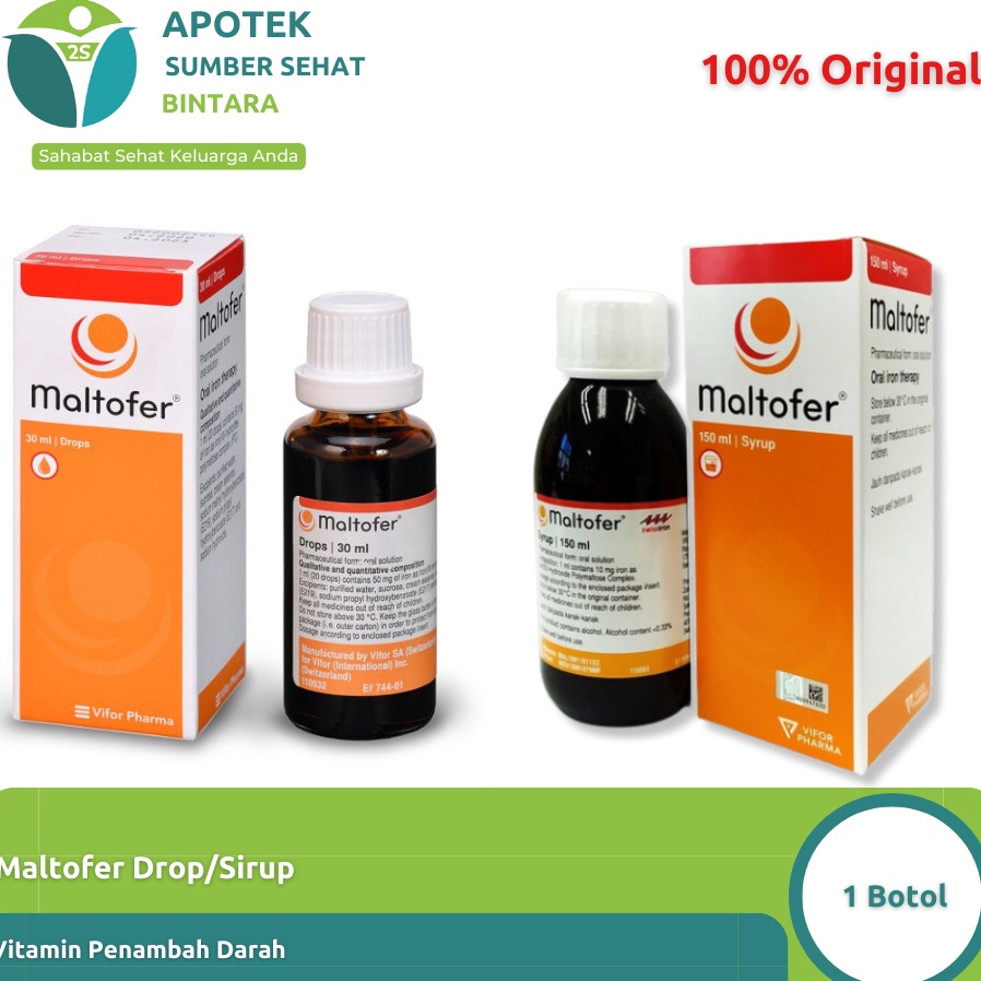 [RRQ] Maltofer Drop/Sirup Vitamin Tambah Darah Bayi/Anak Terbaru