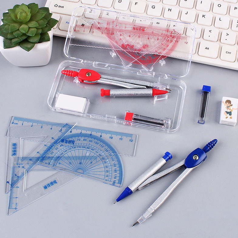 

[PRODUK 7KQIW72] Set kompas/set matematika/set penggaris/jangka set/compass set/jangka sekolah 8686