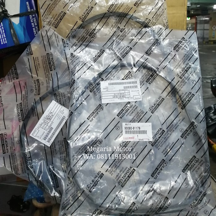 New Fanbelt Fan V Belt Tali Kipas Set Kijang Kapsul 7K Efi 2.0 2000Cc Ori Kode Ma074