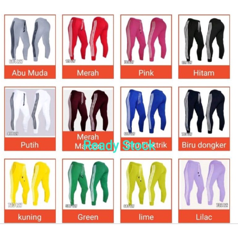 Viral.. READY STOCK Joger Sixpack L27 Celana Olah Raga