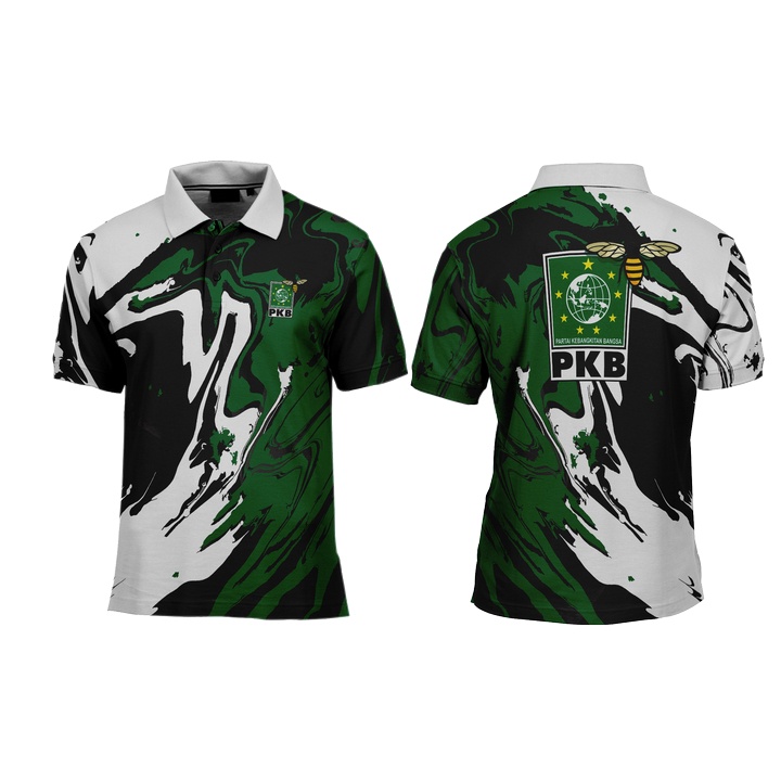 Baju Kaos T-shirt Partai PKB Pemilu 2024 Fullprint Terbaru BOB2100