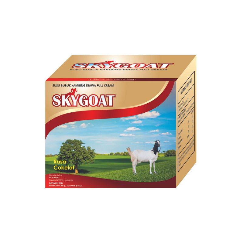 

SKY GOAT COKELAT 10 SACHET - SUSU KAMBING BUBUK ETAWA SKY GOAT COKELAT