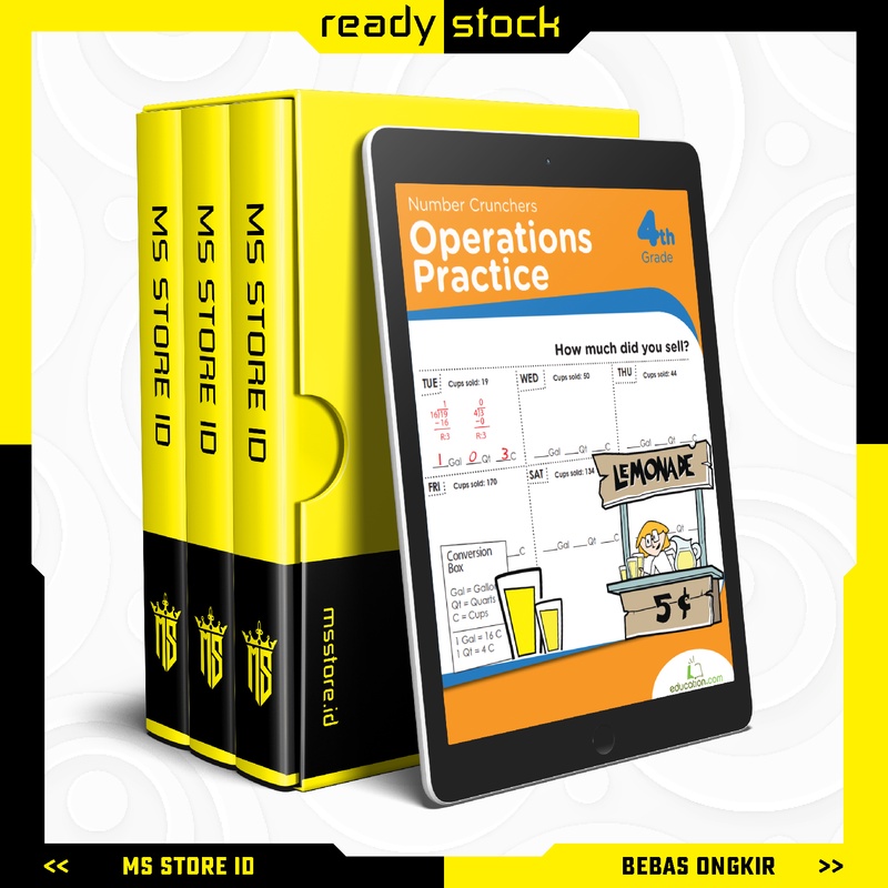 

KUMON 4th Grade (Kelas 4) - Number Crunchers Operations Practice