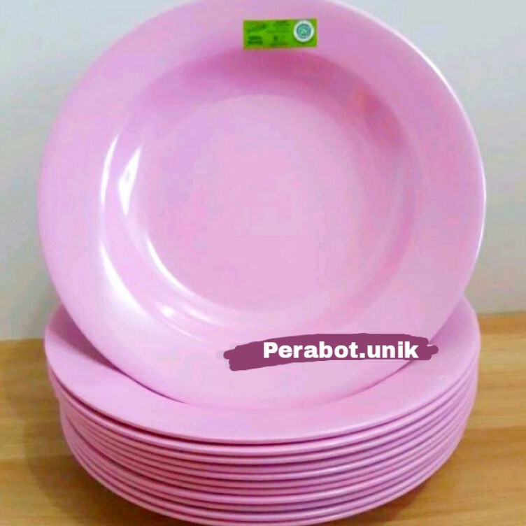 Best TERLARIS Piring melamin asli 100% Ori golden flyingfish / piring makan  / piring bulat