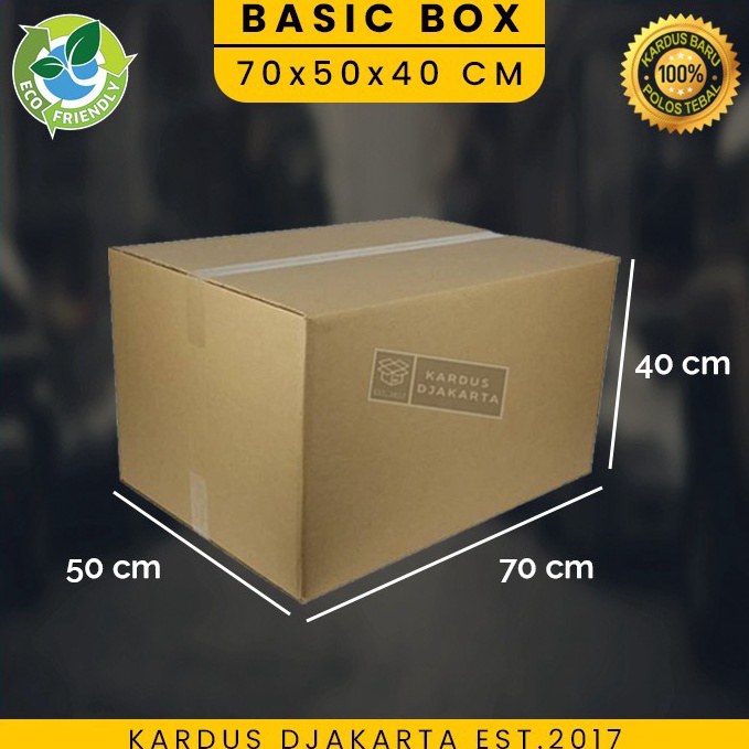 

Baru✲➜ KARDUS / KARTON BOX BESAR POLOS Uk. 70x50x40 CM S49 ➚